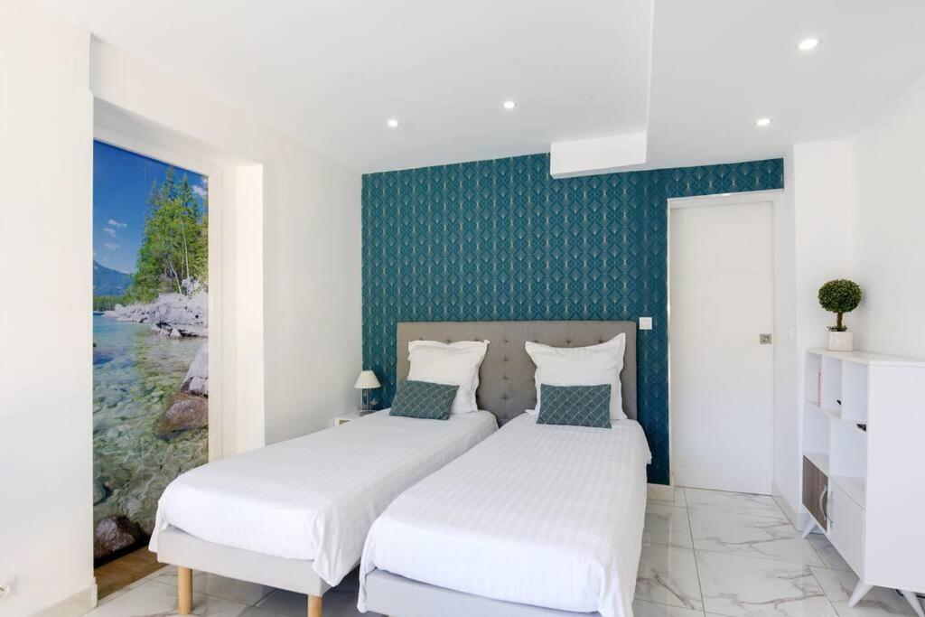 Studio rénové avec parking et terrasse à Eze village Exterior foto